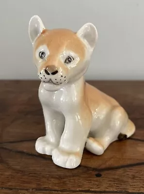 Buy Lomonosov Russian Imperial Lion Cub Porcelain Figurine Made In USSR Vintage • 17£