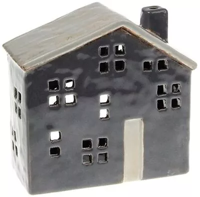 Buy Village Pottery Tealight Candle Holder Grey Large Town House Ornament Gift  • 14.34£