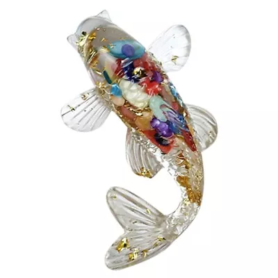 Buy Natural Crystal Crushed Stone Drip Gel Small Fish-shaped Ornaments For Home • 5.76£