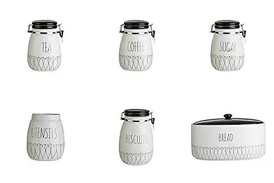 Buy Heartlines Storage Jars Canister Dolomite Home Storage Organizers For Kitchen  • 51.95£