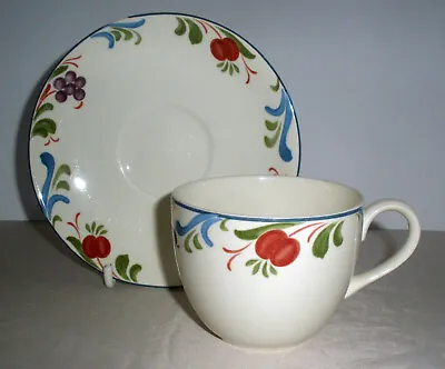 Buy Poole Pottery Cranborne Pattern Tea Cup And Saucer • 5.55£
