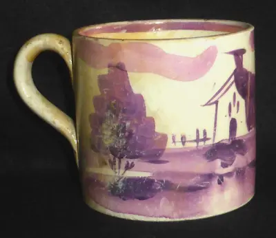 Buy Antique Sunderland Pink Lustreware Coffee Can Circa 1820 A.F. • 35£
