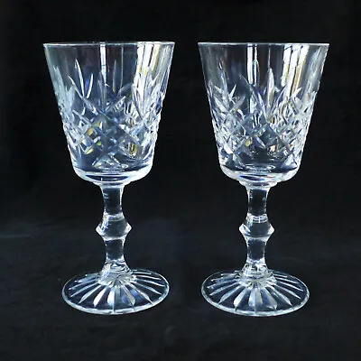 Buy A Pair Of Edinburgh Crystal Lomond Cut Pattern White Wine Or Sherry Glasses • 14£