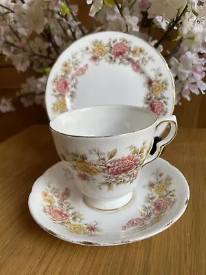 Buy Vintage Colclough “Amanda”floral  Pattern Tea Trio Cup Saucer Side Plate Set • 4.99£