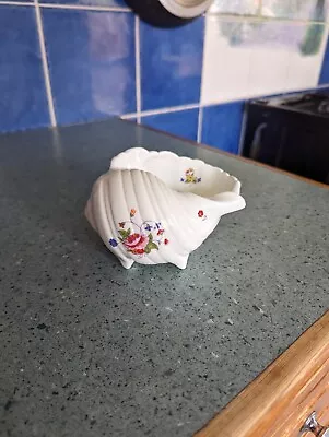 Buy Poole Pottery Ophelia Bone China Floral & Butterfly Conch Sea Shell • 9.95£