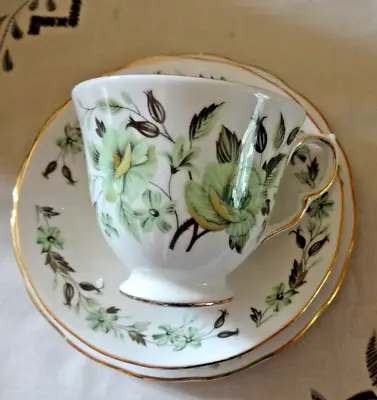 Buy Colclough Sedgley Green Flowers Tea Trio • 4£