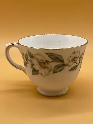 Buy Staffordshire Crown Fine Bone China White Teacup With Wild Rose Pattern  • 11.69£