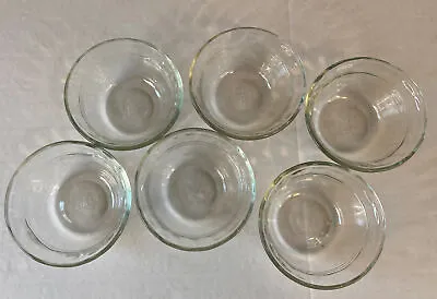 Buy Set Of 6 PYREX Glass 463A CUSTARD CUPS/Vtg Ramekins- 6oz Scalloped Edge Bowl Set • 15.96£