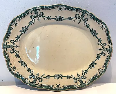 Buy Antique Large Oval Plate Adderleys Made In England Damaged • 3.99£