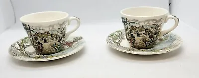 Buy British Anchor England ‘Old Mill’ Cup And Saucer Twin Set Vintage Kitsch Ware • 10.99£