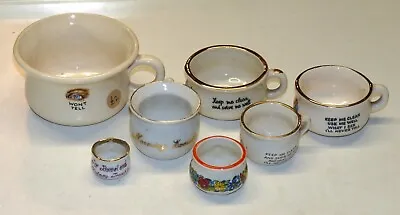 Buy 7 Souvenir Miniature Crested China WW2 Chamber Pots • 15.15£