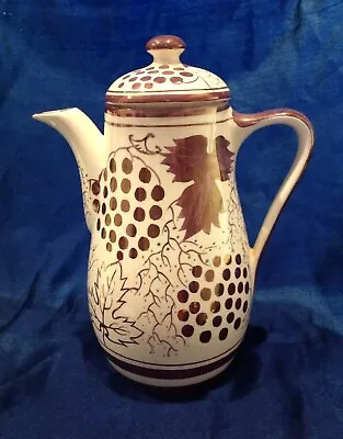 Buy English Antique Grays Pottery Stoke On Trent Lidded Tea/coffee Pot Lilac Luster • 71.15£