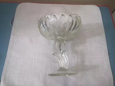 Buy Vintage Cut Glass Bonbon Dish On Pedestal Base • 20£