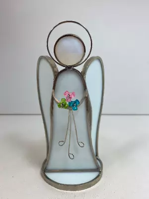 Buy 1990s Glasglo Stained Glass Angel Light Catcher • 23.72£