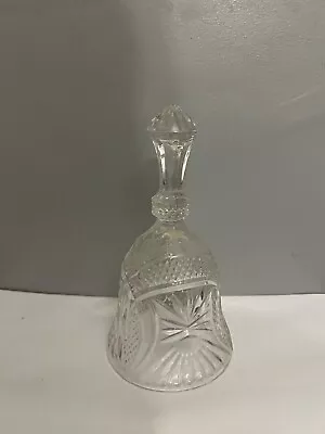 Buy Vintage Large Cut Glass Bell • 3£
