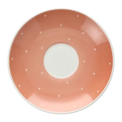 Buy Susie Cooper - Raised Spot - Salmon Pink - Coffee Saucer - 211992G • 6.70£