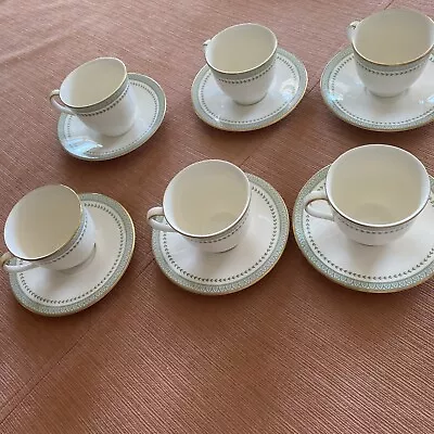 Buy Six Fine China Royal  Doulton - Berkshire -  Tea Cups & Saucers • 25£