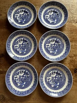 Buy Willow Pattern Vintage Saucers (John Maddock & Sons) Collection, Wedding, Craft • 15£