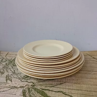 Buy Woods Ware Jasmine Yellow Plates Set Of 12  • 70£