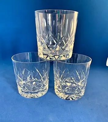 Buy ROYAL BRIERLEY ASCOT 3  WHISKY GLASSES TUMBLERS X 3 • 20£
