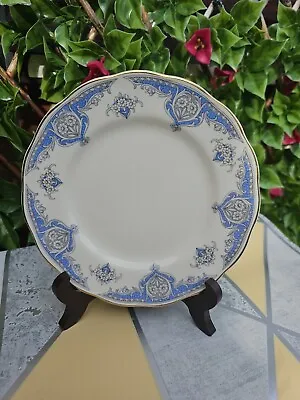 Buy Vintage Cream Petal Grindley Windsor Bread Side Plate Blue Grey Flowers 7  • 3£