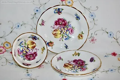 Buy FABULOUS Antique New Chelsea Hammersley Bone China Tea Set Trio Cup Saucer Plate • 35£