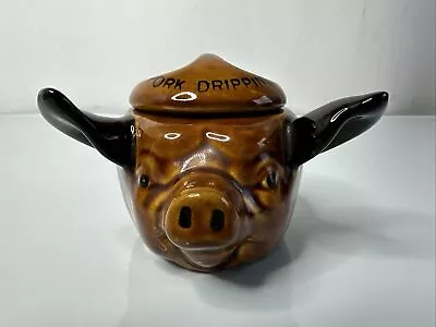 Buy Vintage Szeiler Pig Head Pork Dripping Lidded Pot ,livestock Interest  • 15£
