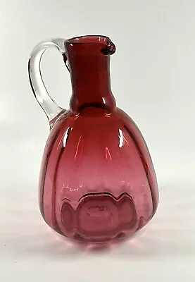 Buy Cranberry Glass Jug 7 Inches High Sh 57 • 11.99£