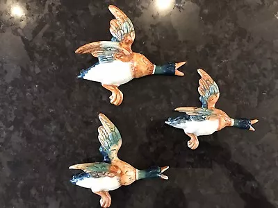 Buy Three Flying Ducks Similar To Beswick (not Marked) • 20£