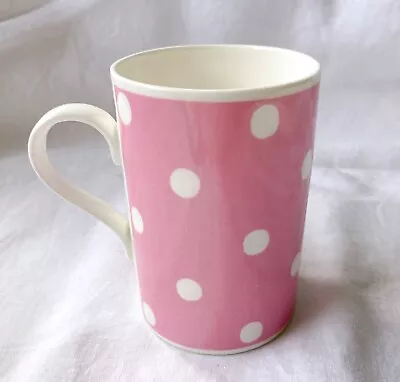 Buy Cath Kidston Queens Fine Bone China Pink And White Polka Dot Mug - 10.5cm High • 12.99£