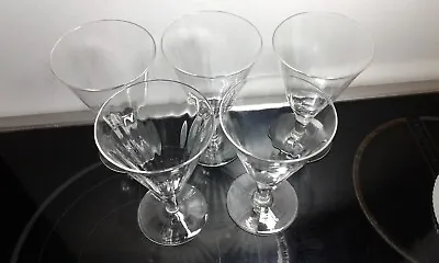 Buy Whitefriars Ribbed Drinking Glasses, 1930's, Lead Glass, Conical Bowl, Good Cond • 25£