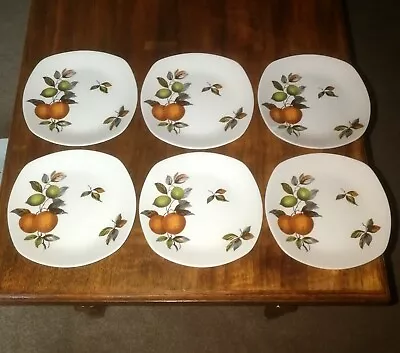 Buy 6 X Vintage Stylecraft Midwinter Oranges & Lemons Side / Tea Plates 15 Cm • 5.99£