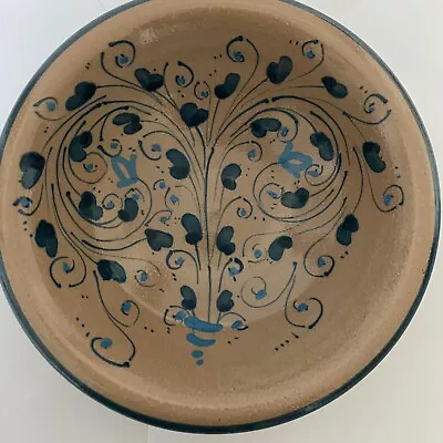 Buy Italian Pottery Bowl 1996 Blue Floral Navazino Italy Ceramic Handcrafted 5 Inch • 19.93£