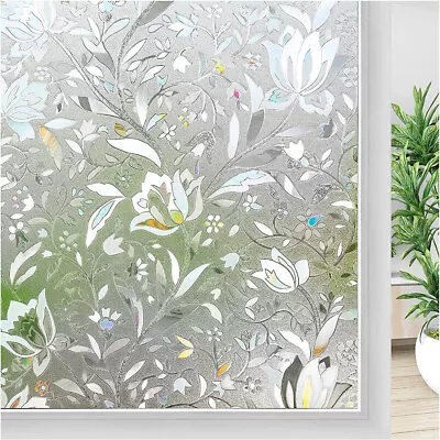 Buy Privacy 3D Rainbow Window Film Static Cling Stained Glass Sticker Decorative • 10.99£