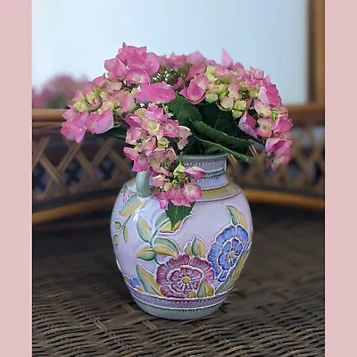 Buy 1930s Vintage Crown Devon Floral Vase Design No.372 • 20£