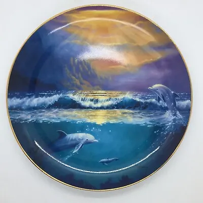 Buy Franklin Mint Dawn Of The Dolphin Animal Fine Porcelain Decorative Display Plate • 7.99£