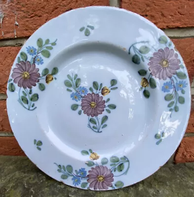 Buy English Polychrome Delft Dish 1750 Delftware Tin Glaze Maiolica Faience Xviii • 365£