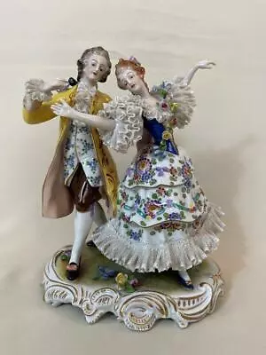 Buy Excellent Hand Painted German Volkstedt Dresden Porcelain Dancing  Scene Group • 802.47£