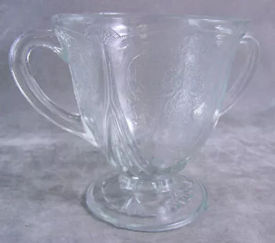 Buy Vintage Depression Glassware Hazel-Atlas Royal Lace Open Sugar Bowl Crystal EXC • 9.36£