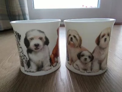 Buy Dunoon Fine Bone China Mugs Dogs Puppies Shih Tzus Richard Paris Made In England • 20£