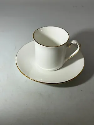 Buy Crownford Queens China Staffordshire White Plain Simple Teacup & Saucer  #LH • 2.99£