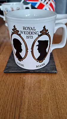 Buy Royal Wedding Commemorative Mug - Anne And Mark 1973 - Staffordshire Potteries • 1£