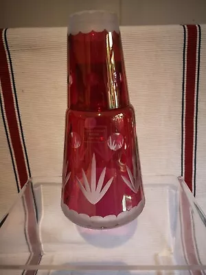 Buy Laura Ashley Bohemian Cranberry Glass Water Carafe • 18£