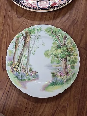 Buy Vintage Shelley Woodland Bone China 8  Plate • 10.45£