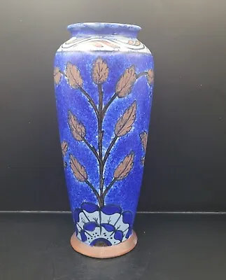 Buy Deco Clews Chameleon Pottery Vase C1930s 17/116 Rosette & Leaf • 65£