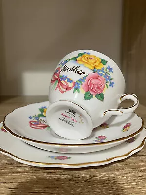 Buy Royal Vale Bone China Mother Trio Tea Set • 16.99£