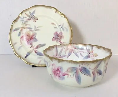 Buy Hammersley Queen Anne Blush Bowl & Plate Pattern 13058 - Impressed Mark • 95£