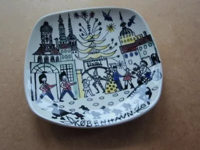 Buy Vintage Stavanger Pottery Plate/dish  5 X 5 Inches - Copenhagen • 8.99£
