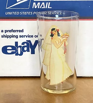 Buy Vintage Girlie Nude Bar Glass 1940’s/50’s Peek A Boo Glass, Bride Glass • 14.21£