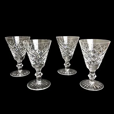 Buy Waterford Crystal Tyrone Cut Port Wine Glass Stems Set Of 4 • 113.07£